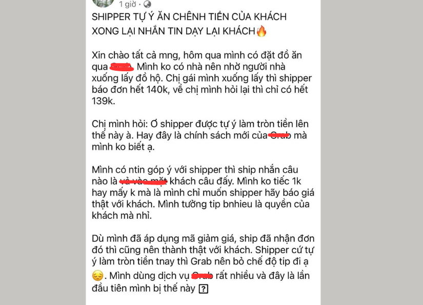 Xôn xao câu chuyện 1.000 đồng và nam shipper bị khóa tài khoản, mất việc