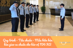 Quy trình - Tiêu chuẩn và Mẫu biên bản bàn giao ca chuẩn cho bảo vệ NH-KS