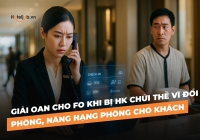 Giải oan cho FO khi bị HK chửi thề vì đổi phòng, nâng hạng phòng cho khách